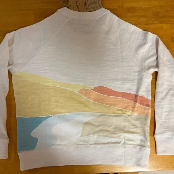 Faherty Multicolor Landscape Long Sleeve Tee - Picture 3 of 9